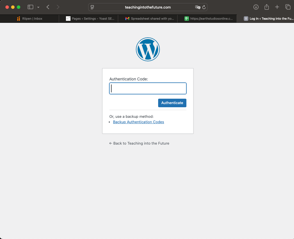 Rendered deliverable page showing MFA prompt